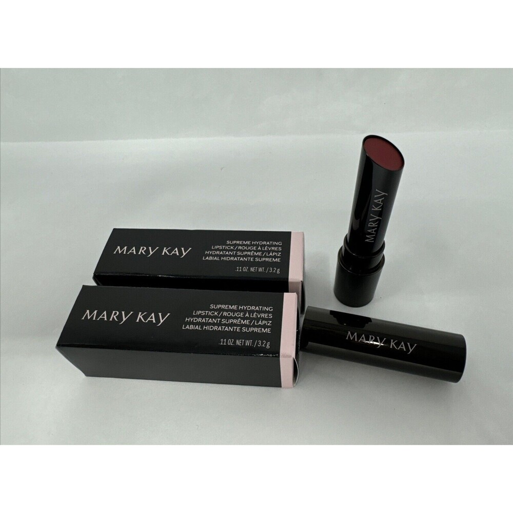 LOT OF 2 Mary Kay Supreme Hydrating Lipstick CASUAL ROSE New in Box 155212